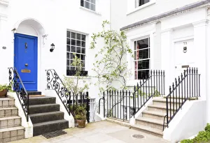 Blue Door Prints: Houses in Kensington, London, England