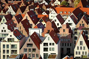 Lubeck Prints: Houses of Lubeck, UNESCO, Schleswig-Holstein, Germany