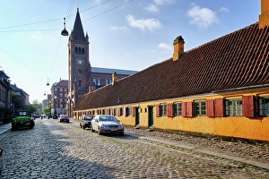 Kobenhavn Prints: Houses in the Old town near Kastellet. Copenhagen, Denmark