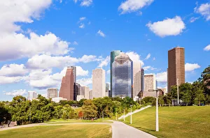 Skyscapers Prints: Houston Skyline, Texas, USA