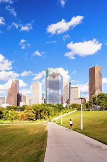 Skyscapers Prints: Houston Skyline, Texas, USA