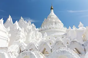 Mingun Prints: Hsinbyume Pagoda, Mingun, Sagaing Region, Myanmar (Burma), Asia
