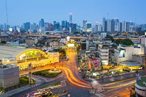 Yaowarat Prints: Hua Lamphong Train Station, Pathum Wan, Bangkok, Thailand