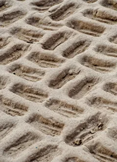 Huaca Pucllana Pyramid, detailed view, Miraflores District, Lima, Peru