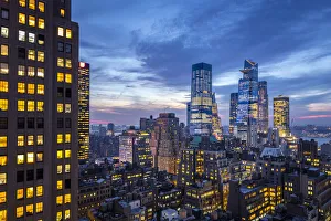 Images Dated 31st January 2020: The Hudson Yards during evening. Manhattan, New York, USA