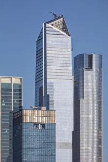 Hudson Yards from New Jersey, Manhattan, New York City, USA