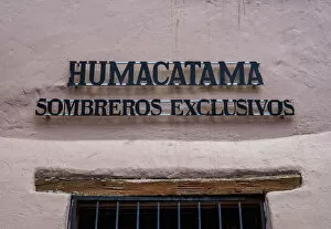 Images Dated 9th October 2018: Humacatama Hat Maker Shop, La Ronda Street, Old Town, Quito, Pichincha Province, Ecuador