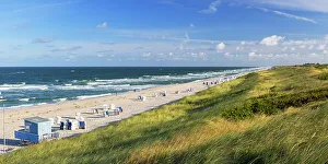 Deckchairs Prints: Hunde beach, Hornum, Sylt, Schleswig Holstein, Germany
