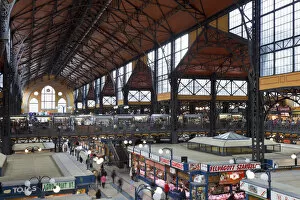 Hungary, Budapest, Great Central Market (Nagycsarnok)