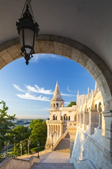 Hungary, Central Hungary, Budapest. Fishermans Bastion takes its name from