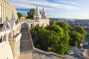 Hungary, Central Hungary, Budapest. Fishermans Bastion takes its name