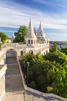 Hungary, Central Hungary, Budapest. Fishermans Bastion takes its name