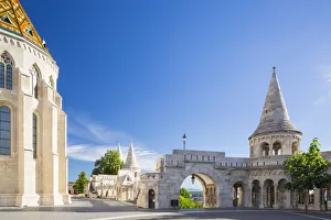 Hungary, Central Hungary, Budapest. St. Matthias Church is located adjacent to