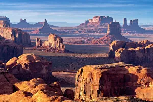 South Western Prints: Hunts Mesa, Monument Valley Navajo Tribal Park, Arizona, USA