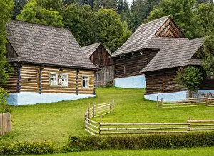 Open Air Museum Gallery: Huts in Open Air Museum at Stara Lubovna, Presov Region, Slovakia