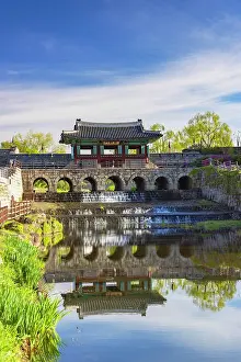 Ancient Monument Prints: Hwahongmun Gate (Buksumun) of Hwaseong Fortress (UNESCO World Heritage Site)