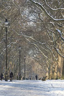 Hyde Park Snow Scene, London, England, UK