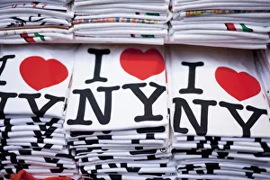 Images Dated 22nd October 2009: I love New York T-shirts, Manhattan, New York City, USA