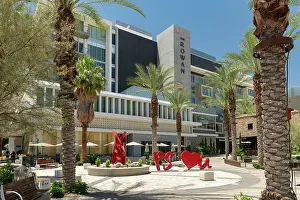 Palm Springs Prints: I love Palm Springs Sign, Kimpton Rowan Palm Springs Hotel, Palm Springs, California, USA