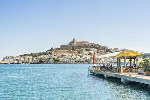 Images Dated 3rd March 2022: Ibiza old town featuring the castle of Ibiza, Ibiza, Balearic Islands, Spain