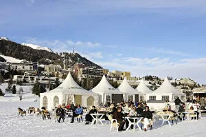 Ice bar in Sankt Moritz, Grisons, Switzerland