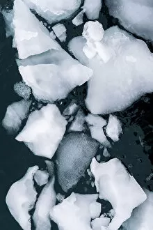 Ice floating in Neko Harbour, Antarctica