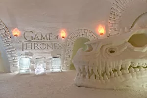 Images Dated 14th August 2019: Ice Hotel Games of Thrones themed, (Snow Village Lapland Hotel), Muonio close to
