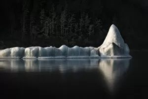 Alaska Gallery: An iceberg floating in Valdez lagoon, Alaska, USA
