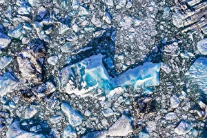 Wintertime Prints: Iceberg, Jokulsarlon Glacier Lagoon, Hofn, Iceland, Europe