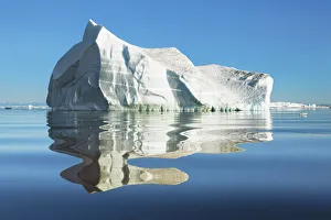 Ice Block Prints: Iceberg with reflection - Greenland, Northeast Greenland National Park, Sabine Island