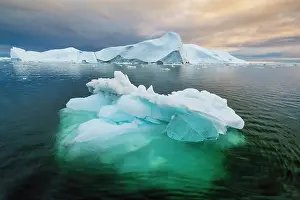 Danish Territory Prints: Icebergs in Disko Bay, Greenland
