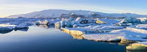 Images Dated 8th April 2013: Icebergs, Jokulsarlon Glacier Lake, South Iceland