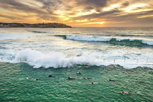 Icebergs Swimming Pool at sunrise, Bondi, New South Wales, Australia