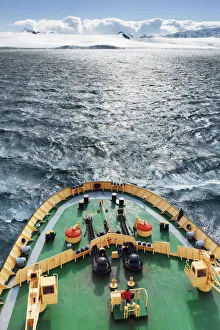 Antarctica Prints: Icebreaker Kapitan Khlebnikov at sea - Antarctica, Antarctic Peninsula, Tabarin