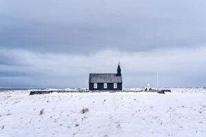 North Europe Gallery: Iceland: the famous black church of Buda in the Snaefellsnes peninsula