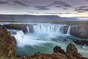 Images Dated 14th November 2019: Iceland, Myvatn, Goðafoss, Godafoss, waterfalls of the gods
