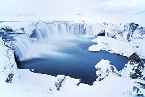 Iceland, North of Iceland, Godafoss waterfalls in northern Iceland