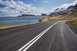 Iceland. Road on the coast