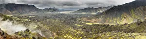 Iceland, South Iceland, View over the Landmannalaugar area