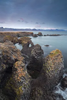 Vesturland Prints: Iceland, West Iceland, Vesturland, Rock formation in the Arnastapi area