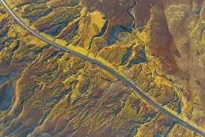 icelandic coloured surface during an autumn day, Iceland