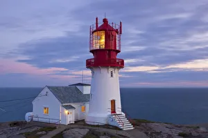 The idyllic Lindesnes Fyr Lighthouse, Lindesnes, Norway