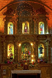 Iglesia de San Francisco, Interior Nave, Religious Statues, 18th Century, La Paz, Bolivia