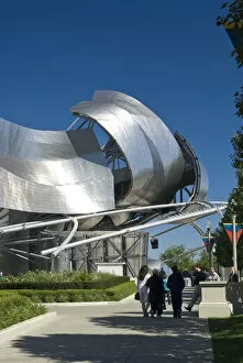 Images Dated 22nd January 2008: Illinois, Chicago, Millennium Park, Pritzker Pavilion by Frank Gehry