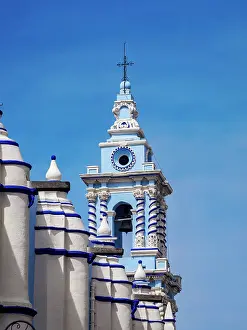 Puebla State Prints: The Immaculate Conception Church, detailed view, City of Puebla, Puebla State, Mexico