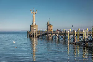 Schwaben Prints: Imperia statue at the port of Konstanz, Baden-Wurttemberg, Germany