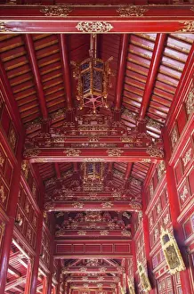 Corridor Prints: Imperial Palace in Citadel (UNESCO World Heritage Site), Hue, Thua Thien-Hue, Vietnam