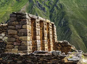 Peruvian Prints: Inca Temple Ruins, Ollantaytambo, Sacred Valley, Cusco Region, Peru