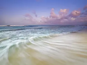Swirling Waves Prints: Incoming waves at Consuelos Beach prior to the arrival of Hurricane Beryl