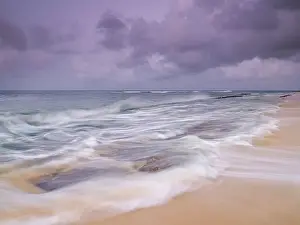 Swirling Waves Prints: Incoming waves at Consuelos Beach prior to the arrival of Hurricane Beryl